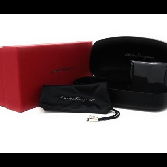 FERRAGAMO Round Marbled Stone Sunglasses NEW/AUTH